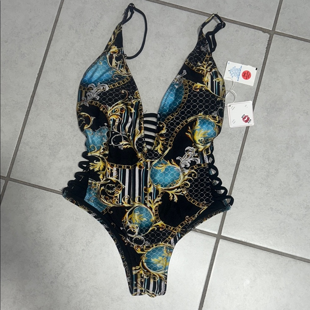 Stylish Black and Blue Kids One Piece